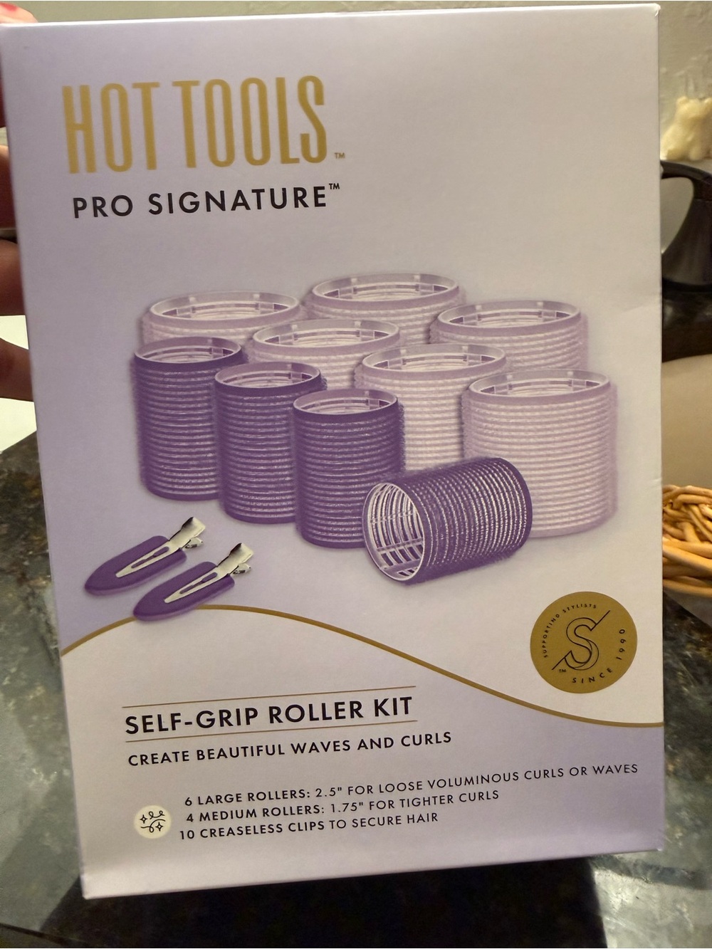 Hot Tools Pro Signature Self-Grip Roller Kit - Purple Rollers